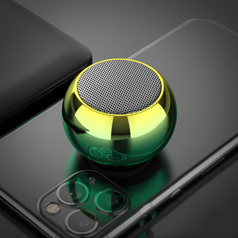 Kolorowe głośniki bezprzewodowe M3 3D Mini galwanizowane, okrągłe, stalowe, armatnie, głośnik Bluetooth, obsługa radia, dysk U, subwoofer