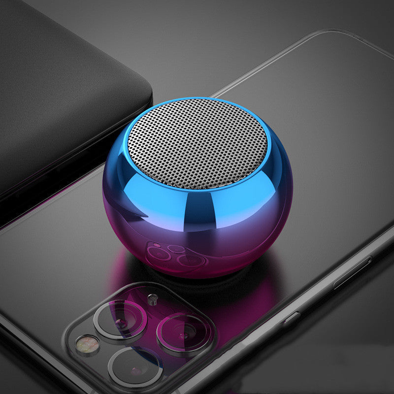 Kolorowe głośniki bezprzewodowe M3 3D Mini galwanizowane, okrągłe, stalowe, armatnie, głośnik Bluetooth, obsługa radia, dysk U, subwoofer