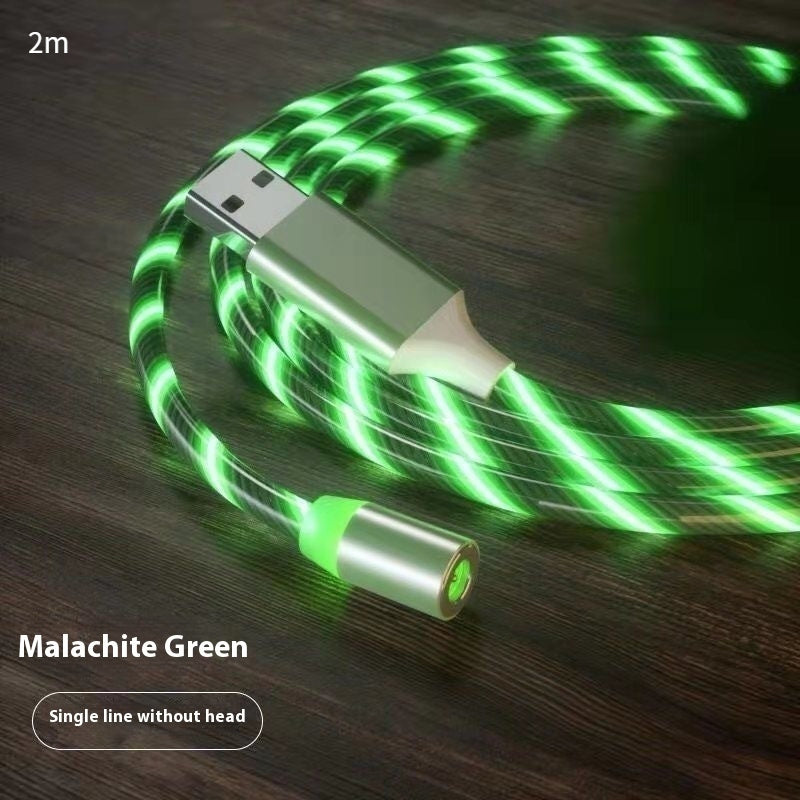 Magnetyczny kabel ładujący Streamer Szybki kabel ładujący Kabel oświetleniowy Micro USB Kabel LED Magnetyczna ładowarka typu C