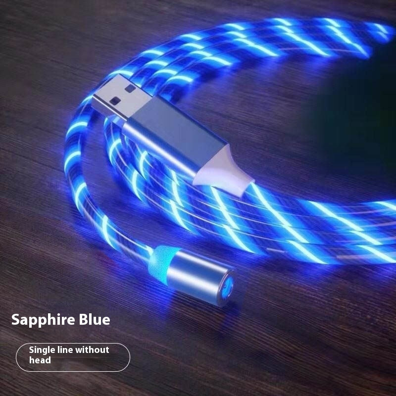Magnetyczny kabel ładujący Streamer Szybki kabel ładujący Kabel oświetleniowy Micro USB Kabel LED Magnetyczna ładowarka typu C