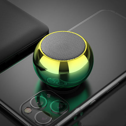 Kolorowe głośniki bezprzewodowe M3 3D Mini galwanizowane, okrągłe, stalowe, armatnie, głośnik Bluetooth, obsługa radia, dysk U, subwoofer