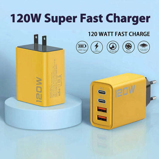 Ładowarka wieloportowa do szybkiego ładowania smartfonów 120 W