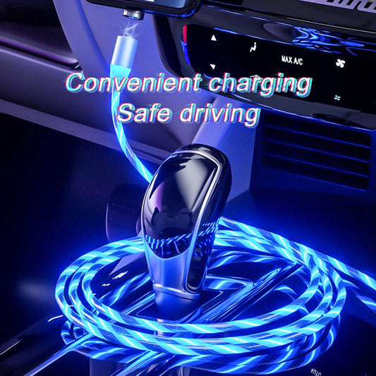 Magnetyczny kabel ładujący Streamer Szybki kabel ładujący Kabel oświetleniowy Micro USB Kabel LED Magnetyczna ładowarka typu C